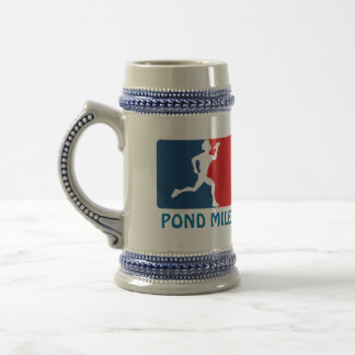 Caneca de cerveja da cerveja do logotipo da milha