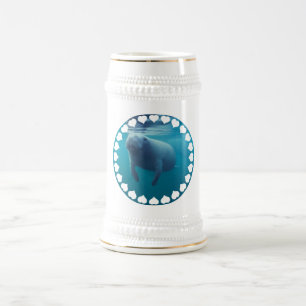 Caneca de cerveja da cerveja do peixe-boi