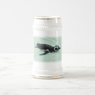 Caneca de cerveja da cerveja do pinguim da nataç