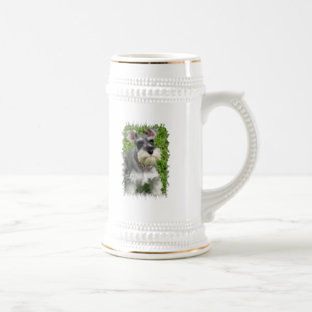 Caneca de cerveja da cerveja do Schnauzer diminuto (Direita)