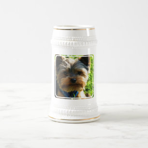 Caneca de cerveja da cerveja do yorkshire terrier