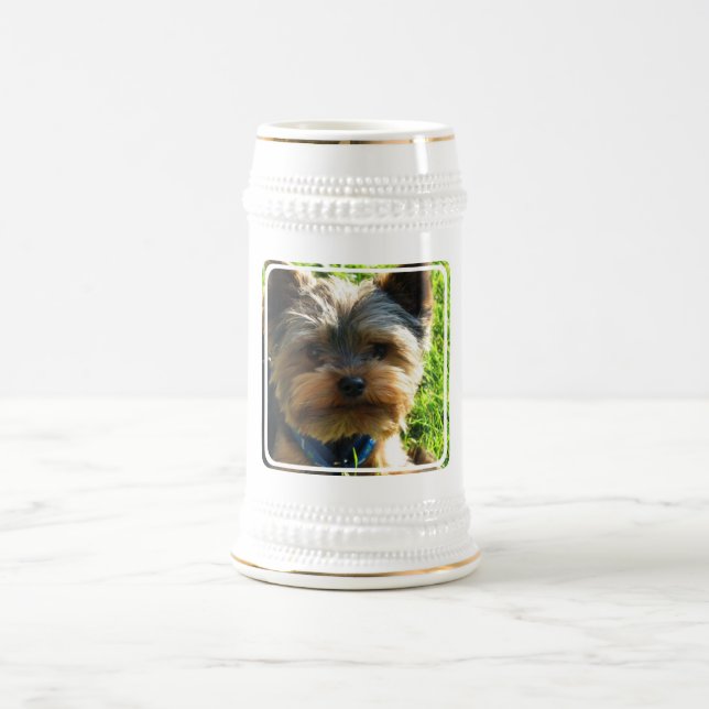 Caneca de cerveja da cerveja do yorkshire terrier (Centro)
