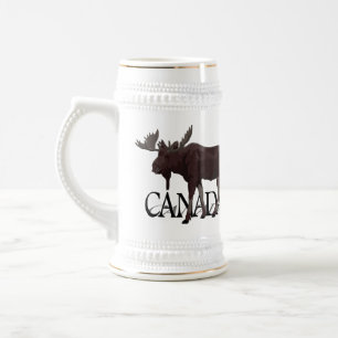 Caneca de cerveja da cerveja dos alces de Canadá