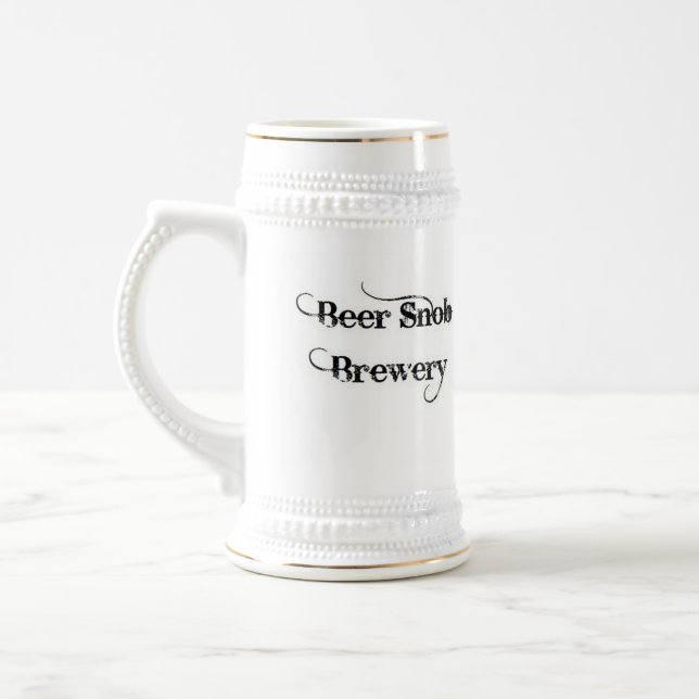 Caneca de cerveja da cervejaria do snobe da (Esquerda)