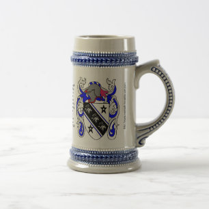 Caneca de cerveja da crista da família de Brown