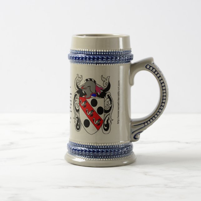 Caneca de cerveja da crista da família de Clark (Direita)