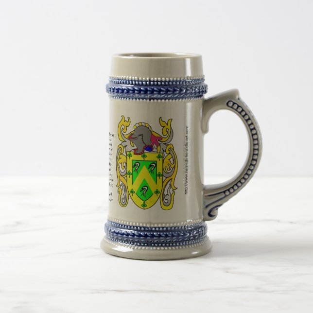 Caneca de cerveja da crista da família de Salão (Direita)