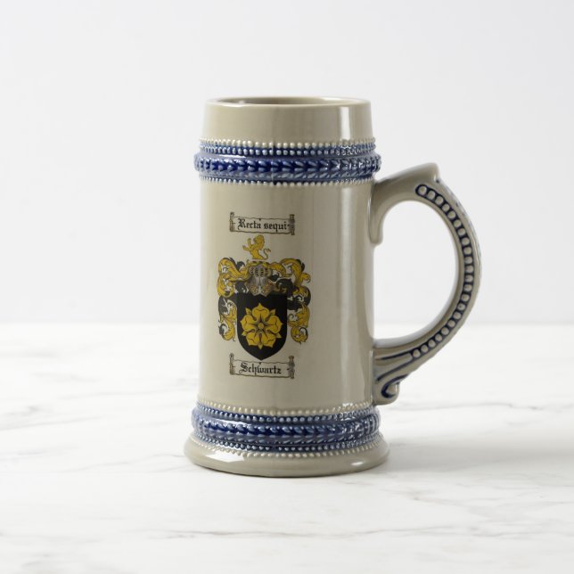 Caneca de cerveja da crista da família de Schwartz (Direita)
