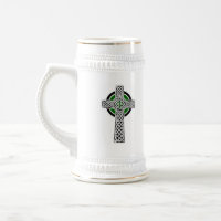 Caneca de cerveja da cruz celta da bandeira de