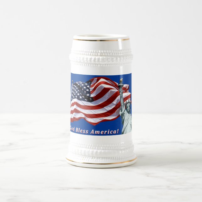 Caneca de cerveja da liberdade da bandeira dos (Centro)