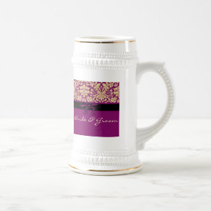 Caneca De Cerveja Damasco Roxo
