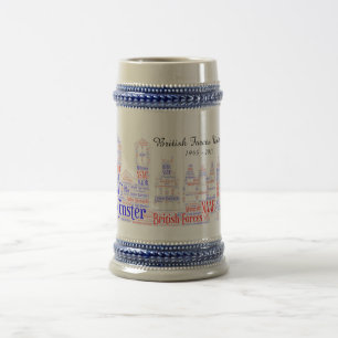 Caneca de cerveja das Forças Britânicas Münster Ci