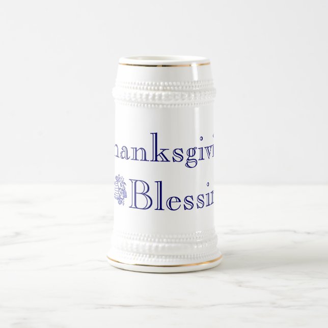Caneca de cerveja de Bênçãos de Ação de Graças (Centro)