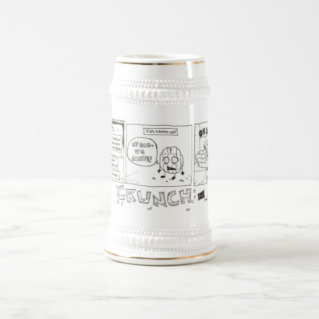 Caneca de cerveja de Cartografia Engraçado de Bata (Centro)