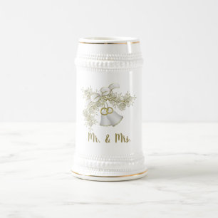 Caneca de cerveja de casamento