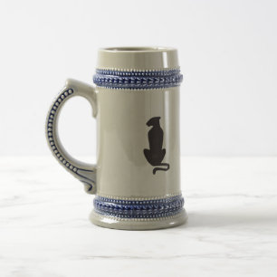 Caneca de cerveja de cerveja Black Cat Silhouket