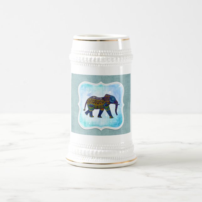 Caneca de cerveja de Cerveja de Elefante Azul Cent (Centro)