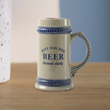 Caneca de cerveja de cerveja do Dia de os pais de 