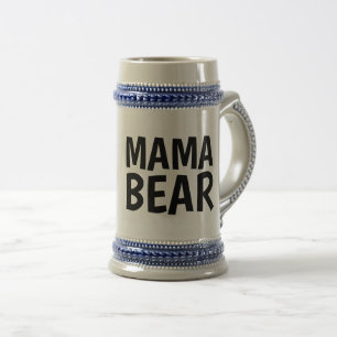 CANECA DE CERVEJA DE CERVEJA mãe, URSO MAMA