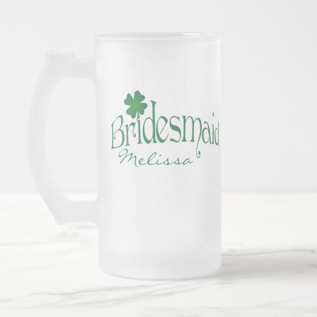 Caneca de cerveja de cerveja verde personalizada (Esquerda)