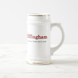 Caneca de cerveja de Effingham Vermelho prefere nã