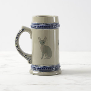 Caneca de cerveja de Gatos Esphynx