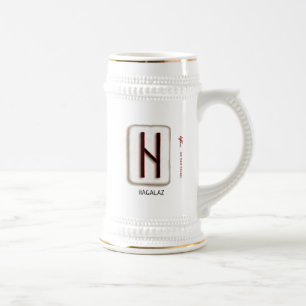 Caneca de cerveja de Hagalaz RuneStone