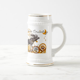 Caneca de cerveja de Ilustração de Mose Vintage