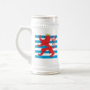 Caneca de cerveja de Luxembourg - bandeira civil