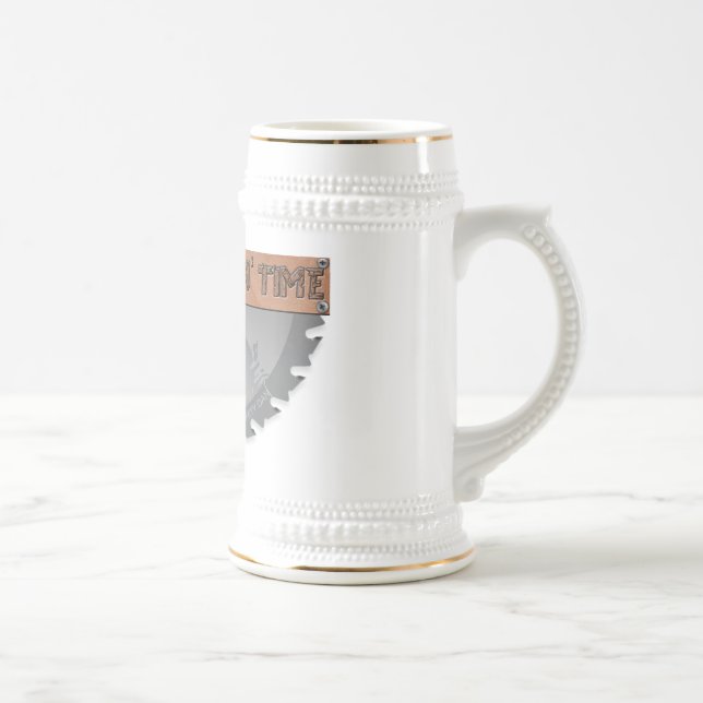 Caneca de cerveja de madeira do tempo de Choppin (Direita)