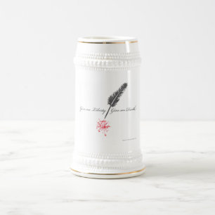 Caneca De Cerveja Dê-me a liberdade ou dê-me a morte