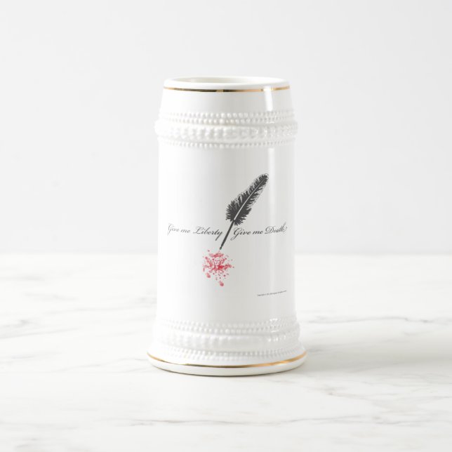Caneca De Cerveja Dê-me a liberdade ou dê-me a morte (Centro)