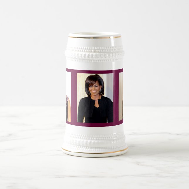 Caneca de cerveja de MICHELLE OBAMA (Centro)