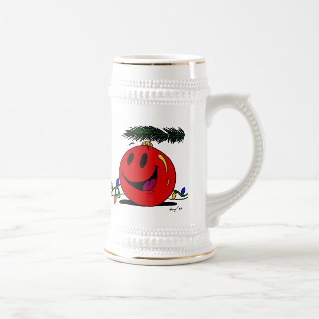 Caneca de cerveja de Ornamento Feliz (Direita)