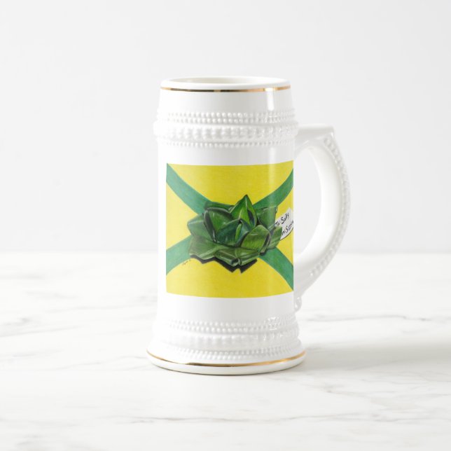 Caneca de cerveja de presentes de Natal (Frente Esquerda)