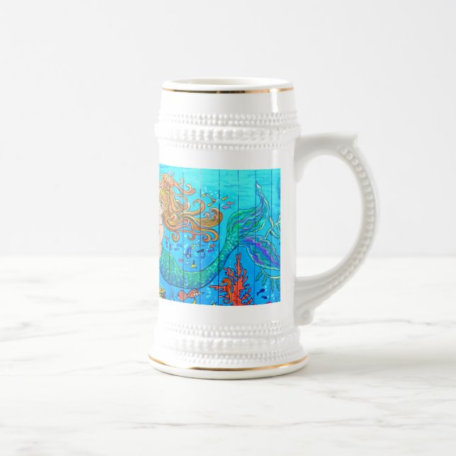 caneca de cerveja de sereia ruiva (Direita)