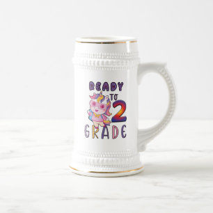 Caneca De Cerveja De Volta À Escola, Prontos Para O 2º Ano
