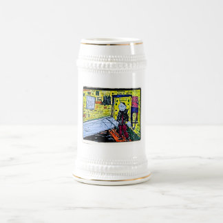 Caneca De Cerveja Desenho da Ala Psiquiátrica