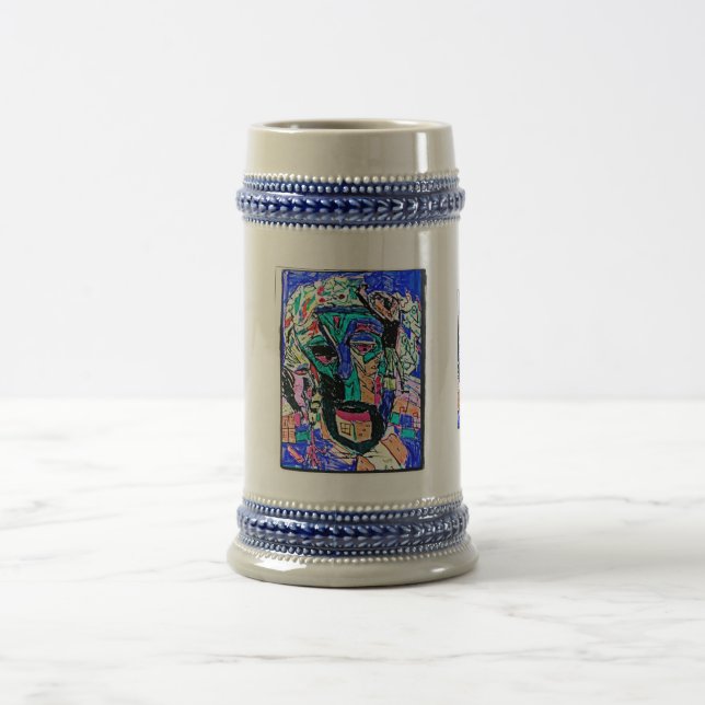 Caneca De Cerveja desenho gotee (Centro)