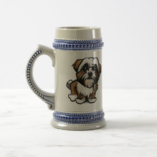 Caneca De Cerveja Design francês de buldogue em café de 22 oz / cane