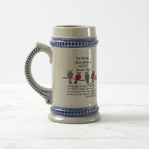 Caneca De Cerveja Deus dá uma coruja