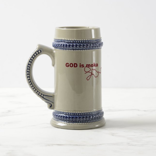 Caneca De Cerveja DEUS é Amor Moka (Esquerda)