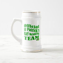 Caneca De Cerveja Dia de São Patrício Irlandês Personalizado