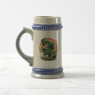 Caneca De Cerveja Dia de São Patrício Leprechaun Dab Dança Dabbing