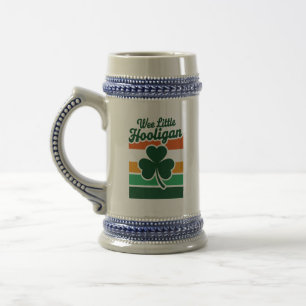 Caneca De Cerveja Dia de São Patrício Pequeno Hooligan Engraçado