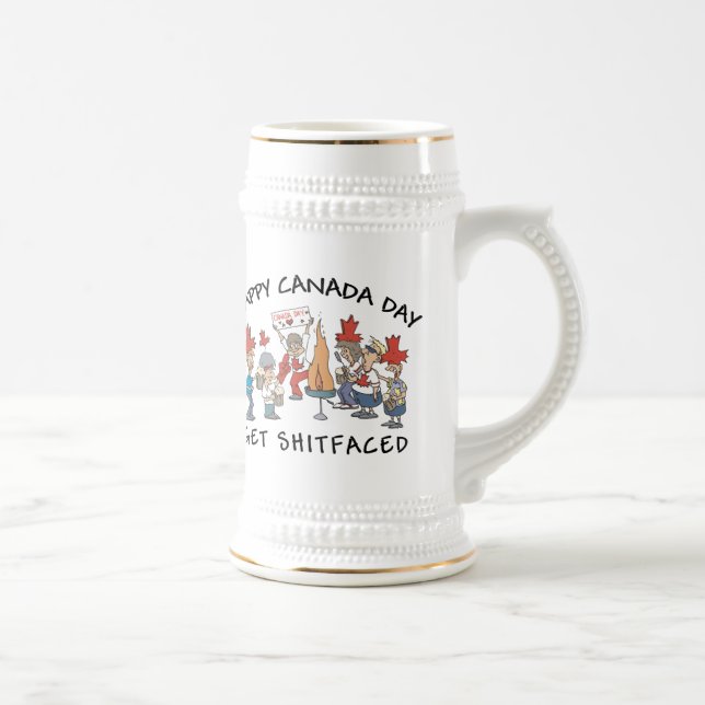 Caneca De Cerveja Dia feliz muito engraçado de Candad (Direita)