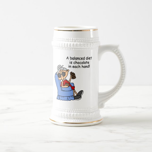 Caneca De Cerveja Dieta de Chocolate Equilibrado (Direita)