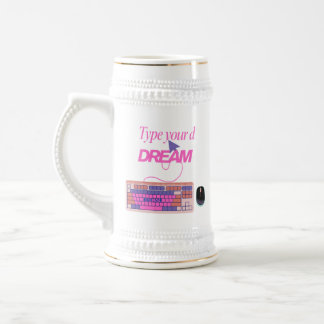 Caneca De Cerveja Digitando meu futuro