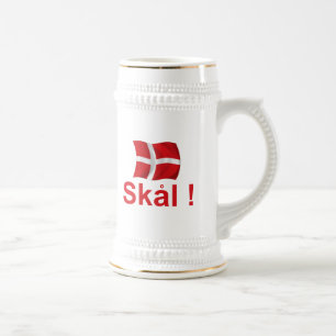 Caneca De Cerveja Dinamarca Skal!