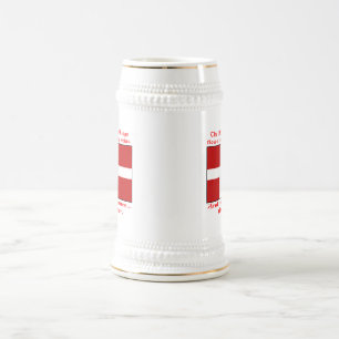 Caneca De Cerveja Dinamarquês Blood & Beer Viking